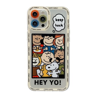 Ốp Lưng Cho Samsung Galaxy A54 A03 A03S A02S A21S A20S A10S A22 A31 A32 A02 M02 A11 M11 A12 M12 A52 A52S A72 A51 A71 A50 A50S 4G 5G Vỏ Bảo Vệ Ống Kính Mềm Motif Giữ May Mắn Snoopy