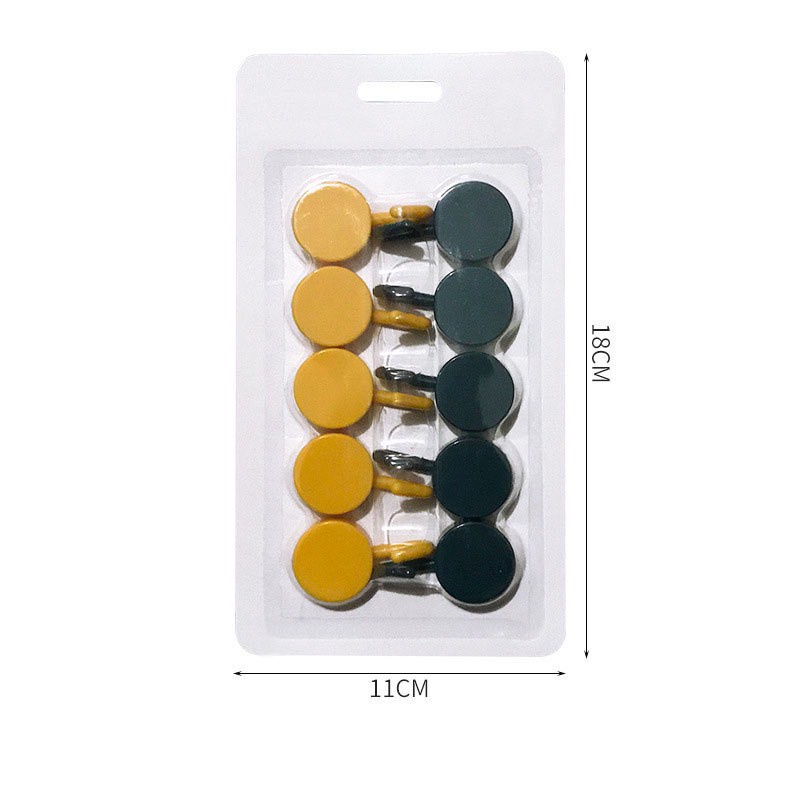 Combo 10 Móc Tròn Decor Dán Tường Nhiều Màu Sắc Siêu Dễ Thương 88253