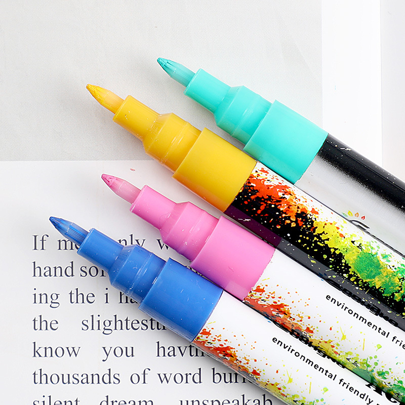Colorful 0.7mm Acrylic Paint Marker pen for Ceramic Rock Glass Porcelain Mug Wood Fabric Canvas Painting