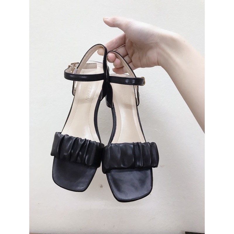Sandal quai bèo nhún tiểu thư G037