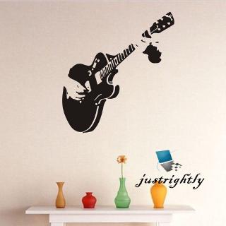 Sticker dán tường hình đàn guitar nghệ thuật trang trí DIY