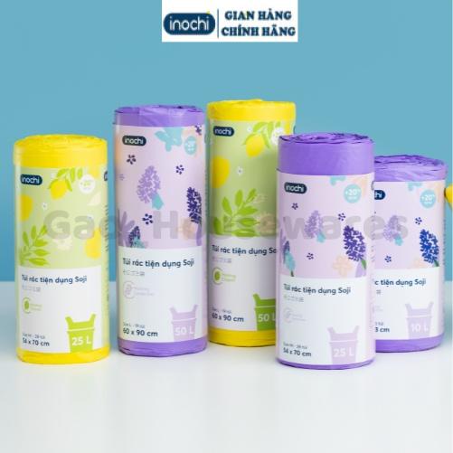 [FreeShip] Túi đựng rác tự hủy hương chanh / hương lavender có quai cao cấp inochi, đạt tiêu chuẩn xuất khẩu Châu Âu