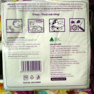 Khăn giấy cao cấp Emos Premium (100 tờ)