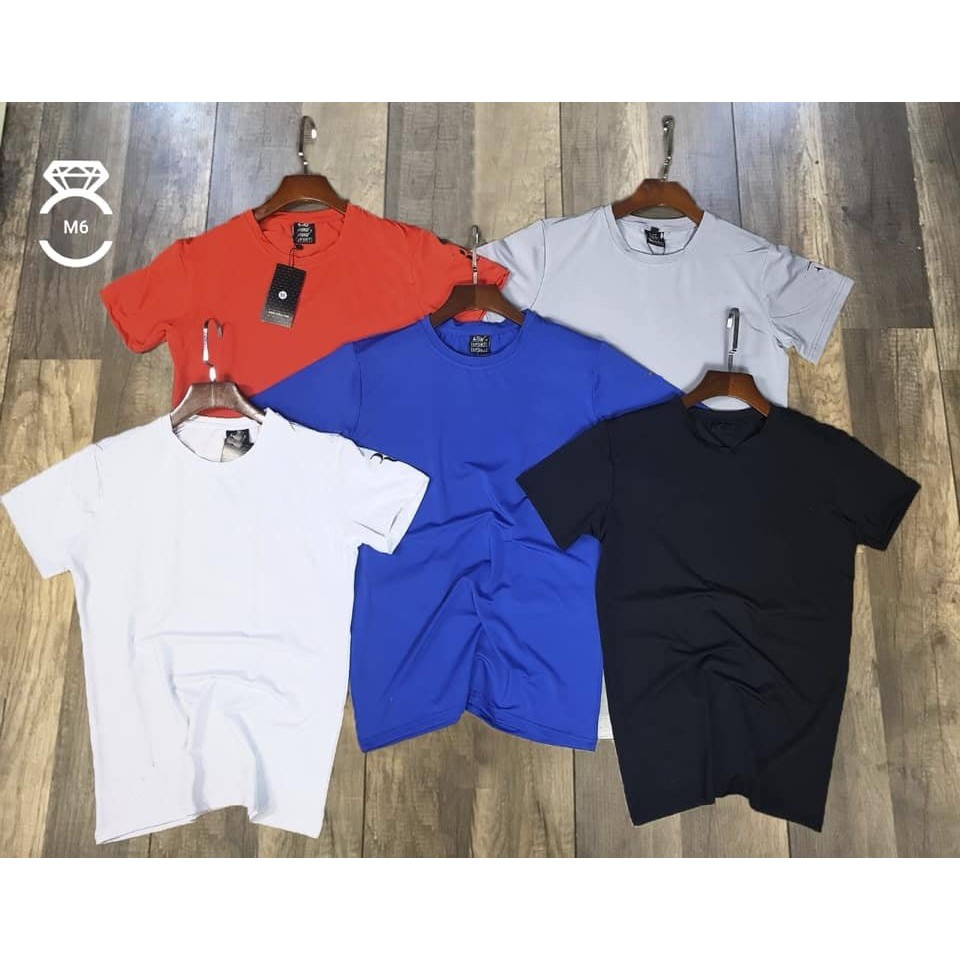 Áo nam cổ tròn chất thể thao thun lạnh 4 chiều, kynnshop phom 45-75kg