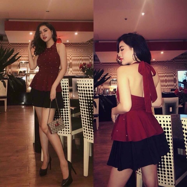 Áo yếm đính cườm