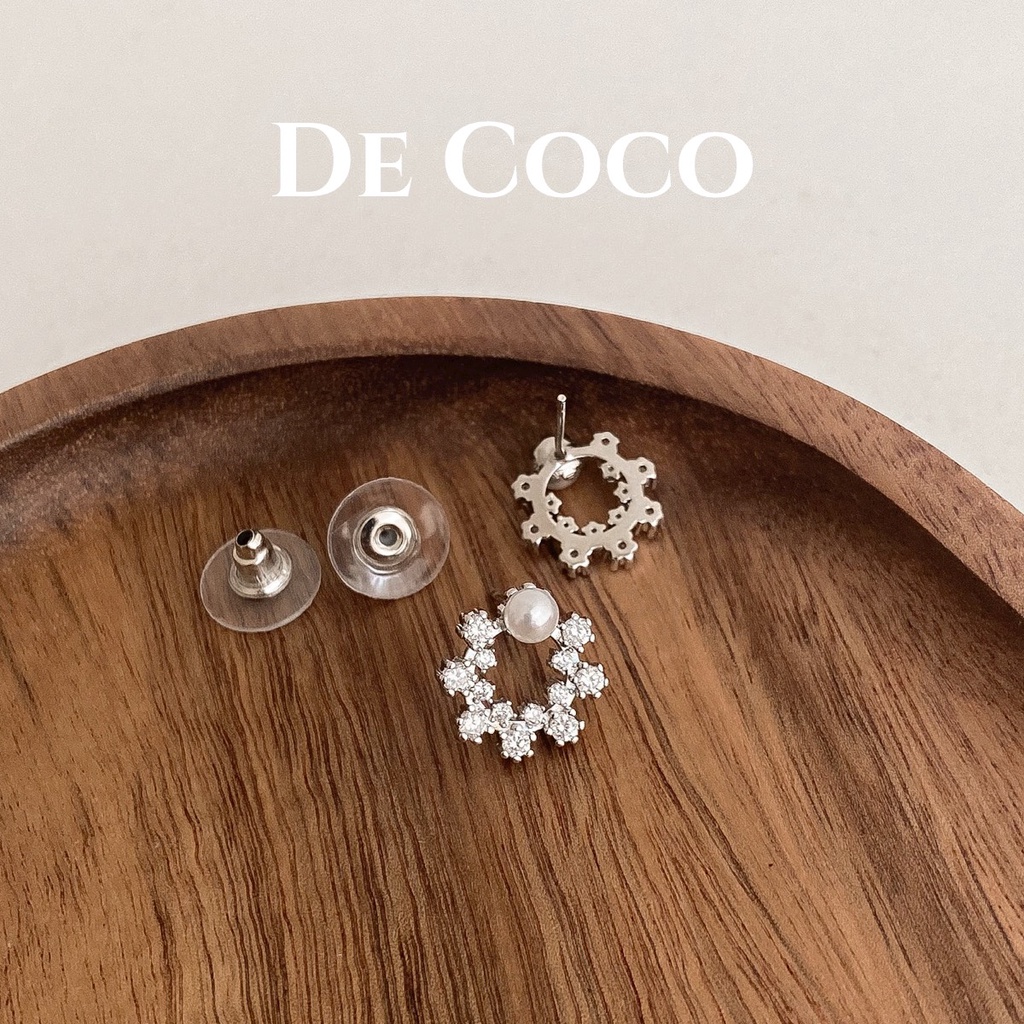 Khuyên tai nữ De Coco Elsa hình bông tuyết
