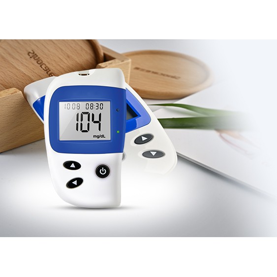 Máy đo đường huyết kỹ thuật số cao cấp Sinocare Safe-Accu2 + Que thử + Kim chích máu