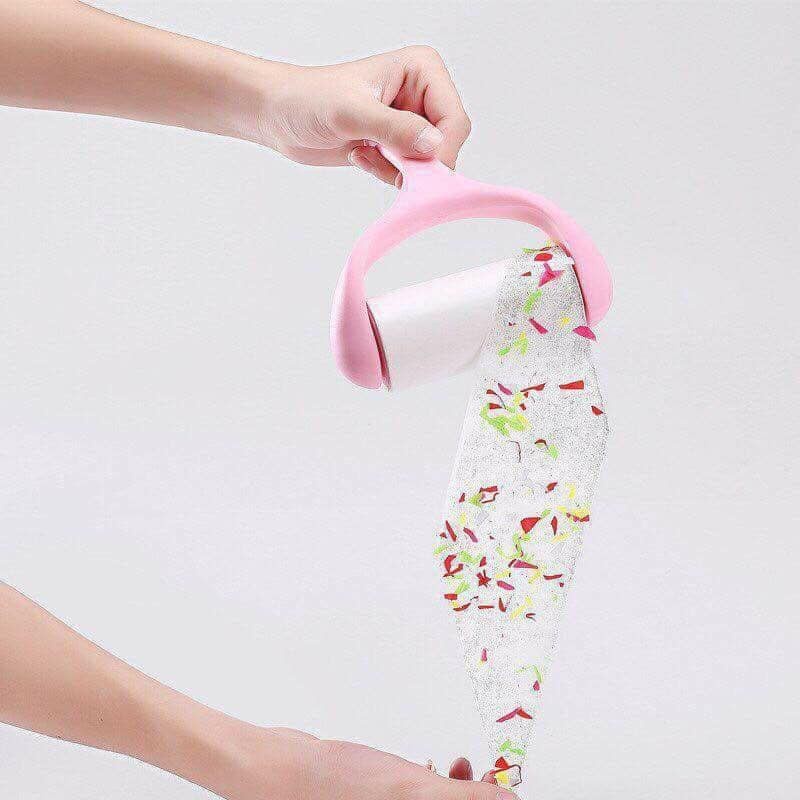 Cây Lăn Bụi Quần Áo Tặng Kèm 2 Lõi Thay Thế Tiện Dụng, Cây Lăn Dính Bụi Được Nhiều Đồ Đa Năng