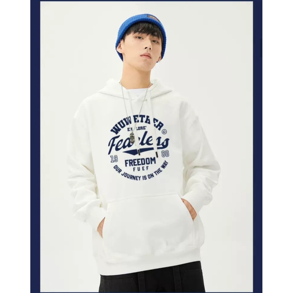 Áo Hoodie Mũ Trùm Đầu Phong Cách Nam Nữ UNISEX FEARLESS, Nỉ Ngoại Dày Dặn Thời Trang Hot Trend 2022