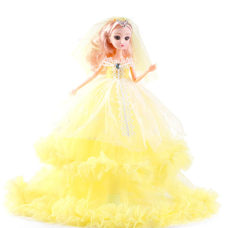 Bộ Đồ Chơi Búp Bê Barbie Mặc Váy Cưới Xinh Xắn