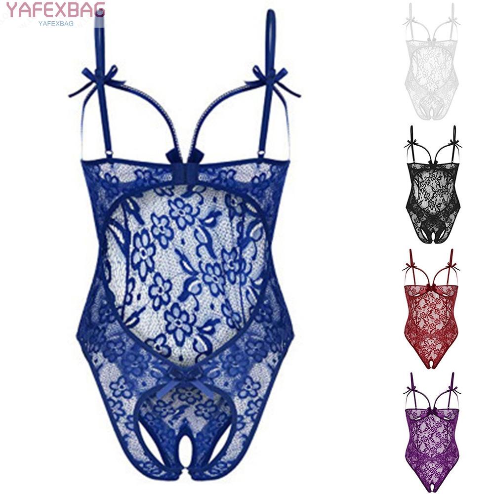 Womens Sexy-Lingerie Lace One Piece Open Crotchles Sleepwear Hollowed Out See Throught Bobysuit | BigBuy360 - bigbuy360.vn