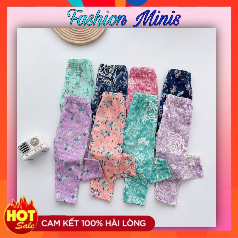 SET 4 QUẦN LEGGING HOA chất COTTON trần XUẤT NHẬT