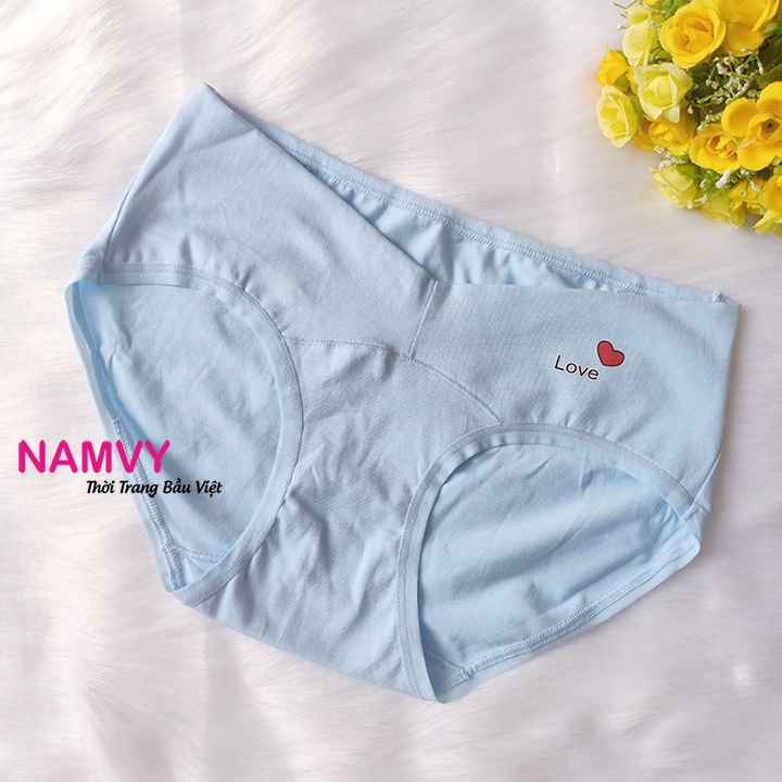 Quần lót bầu cạp chéo cotton cao cấp LOVE