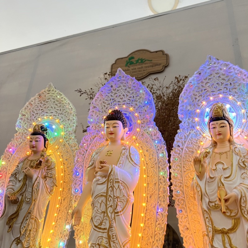 Bộ 3 lá hào quang cho Tượng Tam Thế 38, 45, 70cm