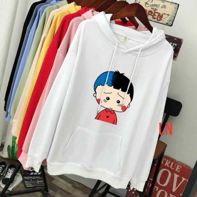 Áo hoodie cậu bé má đỏ chất nỉ bông dày siêu ấm 59