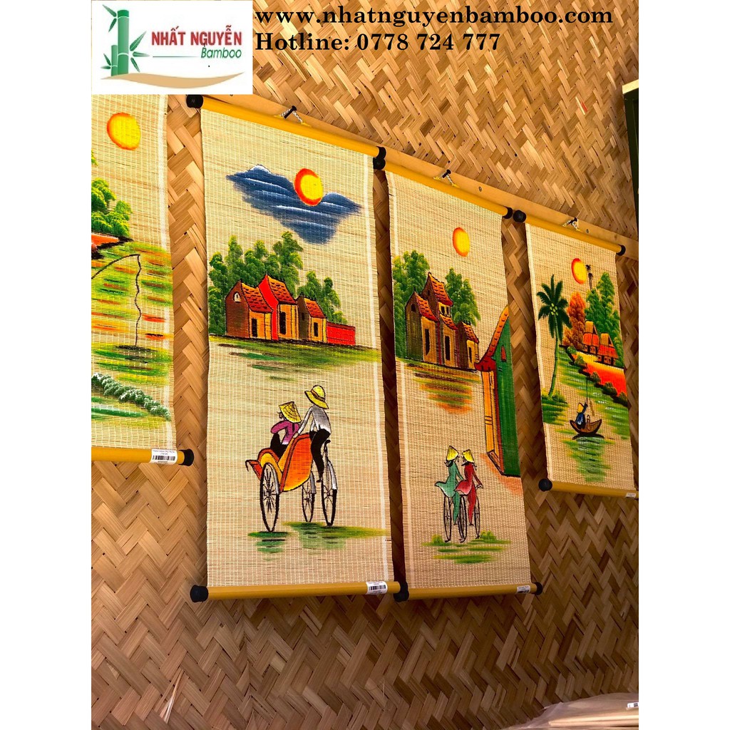 TRANH MÀNH TRE NGHỆ THUẬT NHẤT NGUYỄN BAMBOO