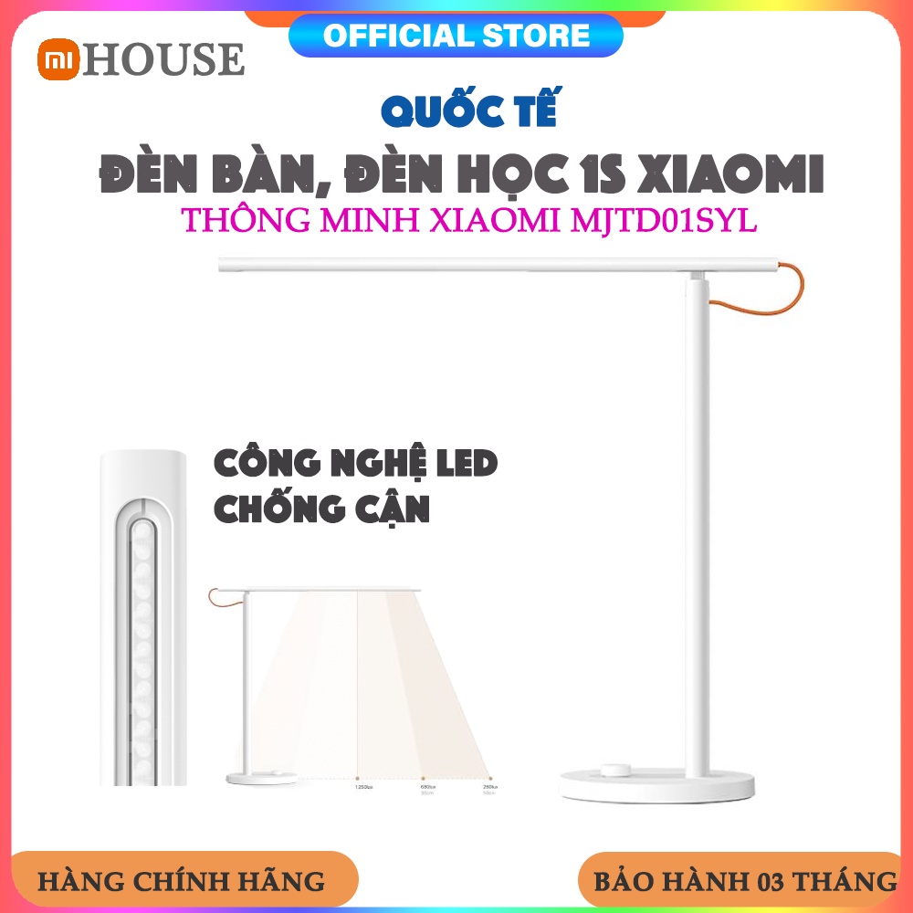 Đèn bàn 1S Xiaomi Đèn học thông minh Xiaomi MJTD01SYL - App Tiếng Việt - Chính Hãng - MiHouse