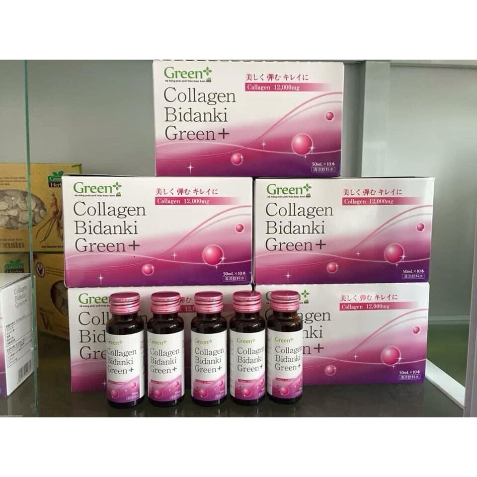 Collagen dạng nước Bidanki Green+ (hàm lượng collagen 12000mg)