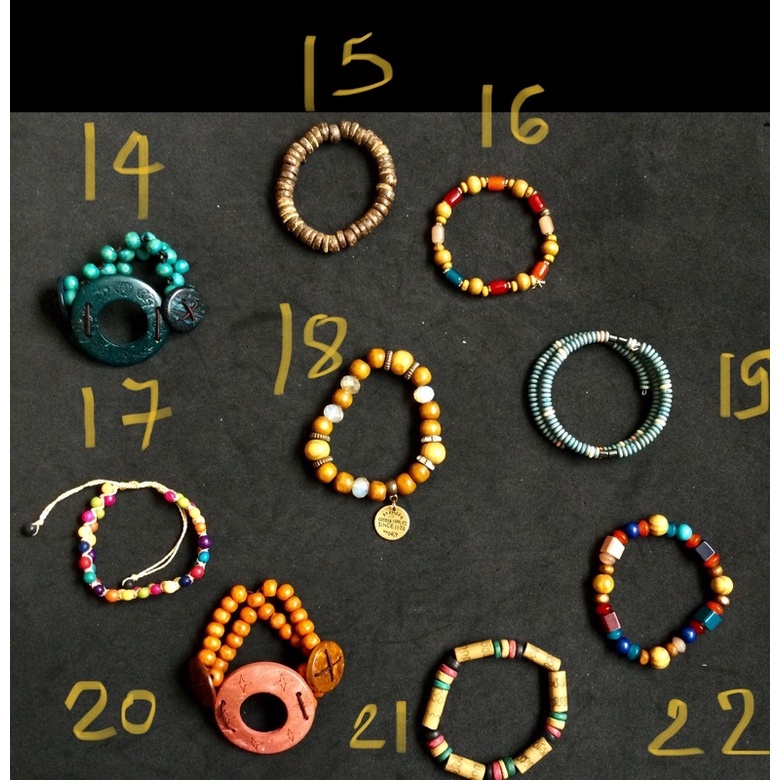 Vòng tay hạt gỗ, dừa