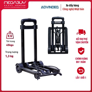 Xe đẩy hàng mini gấp gọn nhập khẩu ADVINDEQ HT-MINI01, xe kéo hàng đa năng xếp gọn [ tặng kèm dây buộc ]