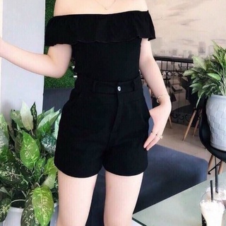 Quần short cạp cao