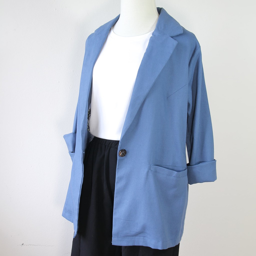 💖FREESHIP💖 Áo Khoác Blazer Linen Mùa Hè TokyoKei - Mỏng. Nhẹ - TAH125 | BigBuy360 - bigbuy360.vn