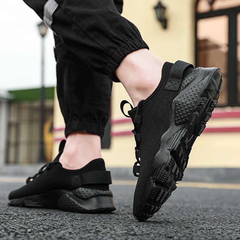 Giày Thể Thao Phối Lưới Thoáng Khí Siêu Nhẹ Thiết Kế Thoáng Khí Thời Trang Cho Nam Size 39~48