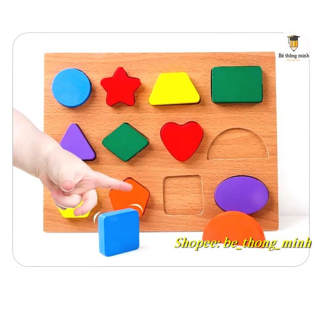 Bảng hình dạng gỗ nổi dày đẹp