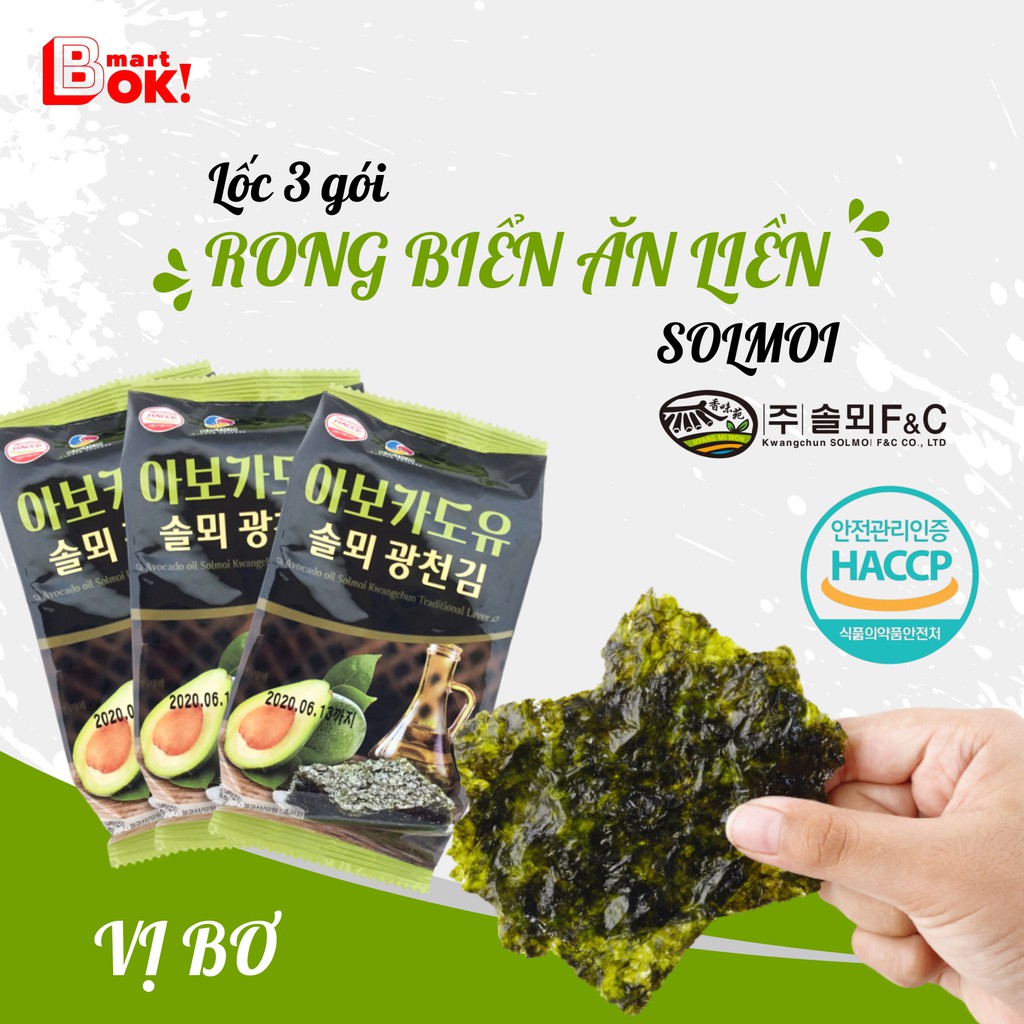 Rong biển Solmoi Hàn Quốc ( ăn liền, trộn cơm, cuộn cơm ) | BigBuy360 - bigbuy360.vn