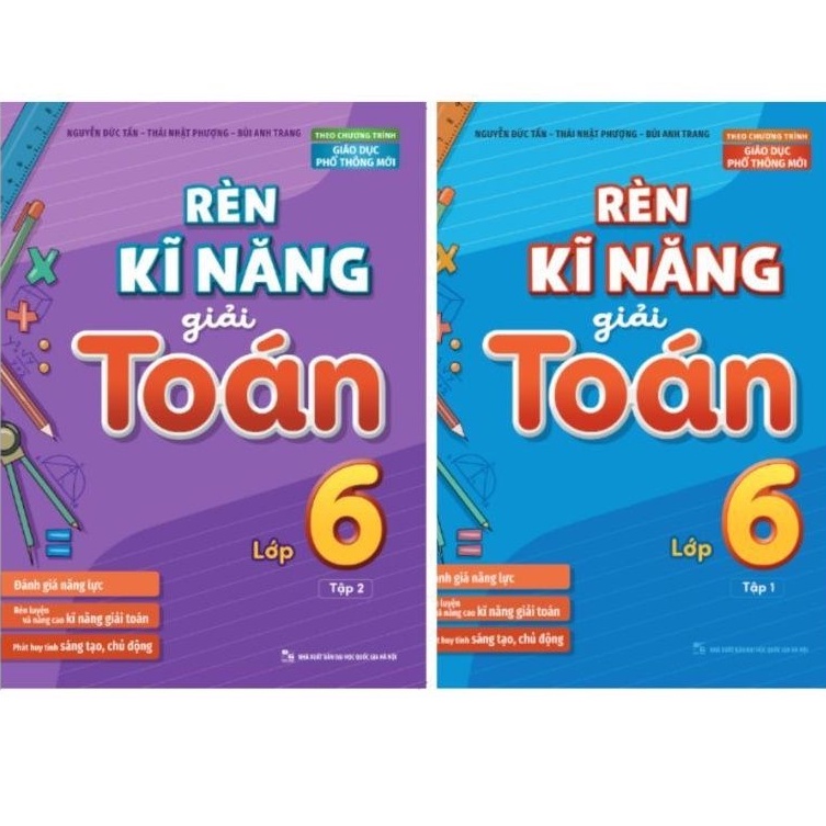 Sách Minh Long - Rèn Kỹ Năng Giải Toán Lớp 6 (2 Cuốn)