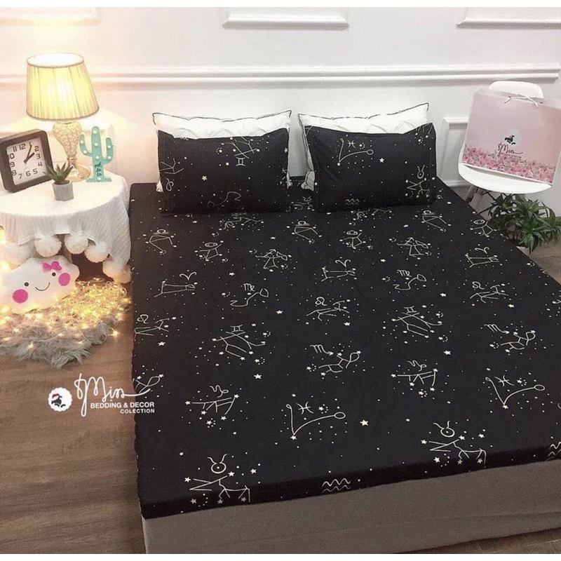 Bộ ga gối poly kèm vỏ gối ôm , ga bo chun đủ kích thước chuẩn màu sắc mềm mịn bền