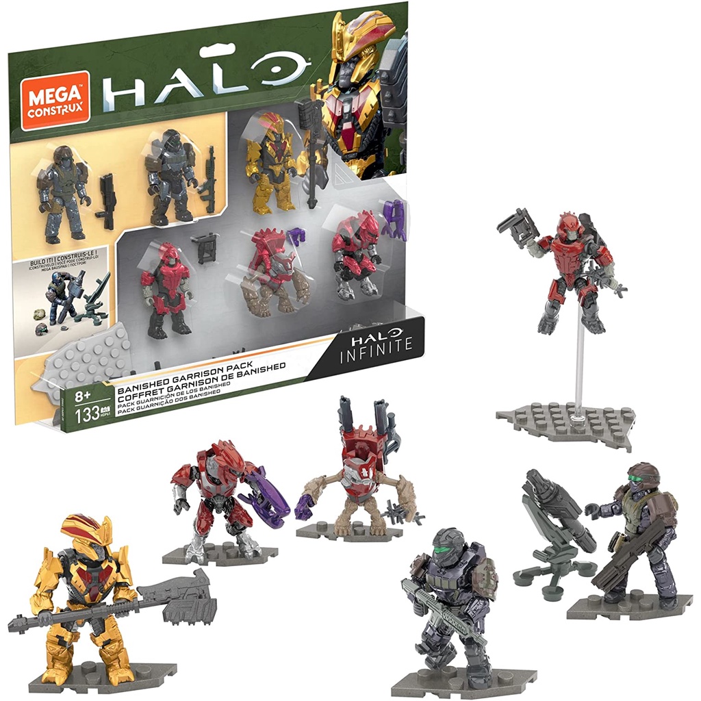 Mega Construx Halo - Banished Garrison Pack Halo Infinite Construction Set - Bộ xếp hình Mega Construx