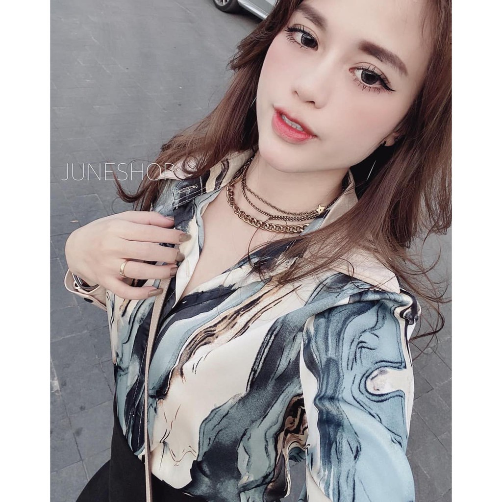 [Mã FAMAYWA giảm 10K đơn 50K] Áo sơ mi SÓNG XANH cùng bạn gái xuống phố | BigBuy360 - bigbuy360.vn