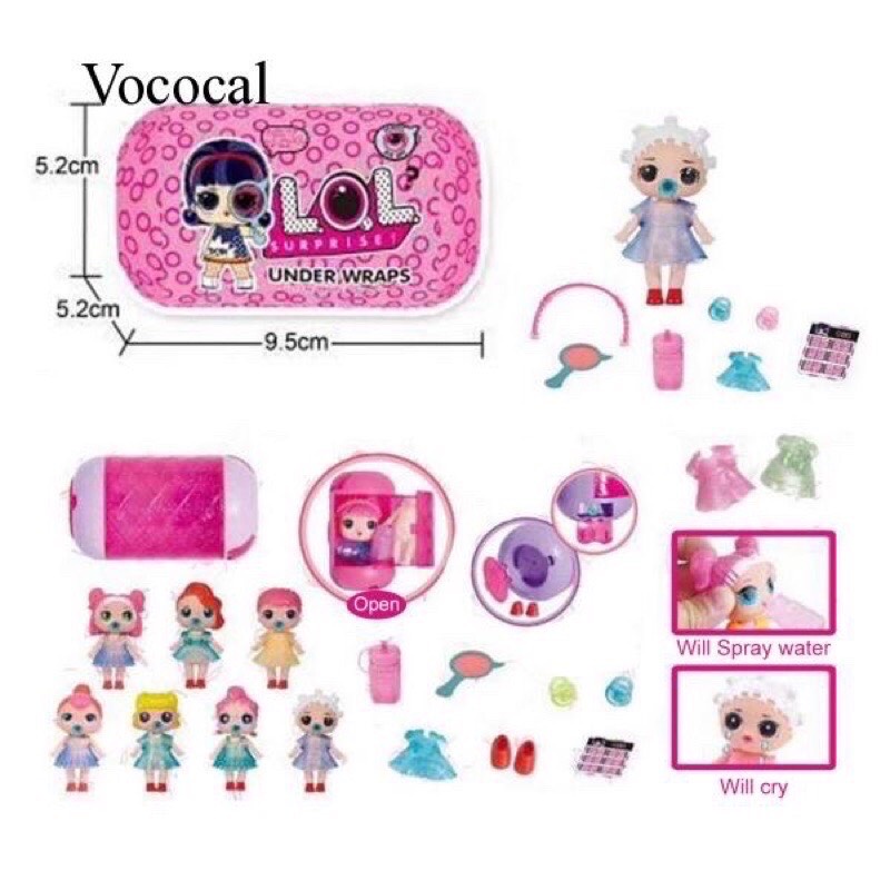 Trứng Búp Bê LOL Bé Gái Đặc Biệt món quà tạo bất ngờ
