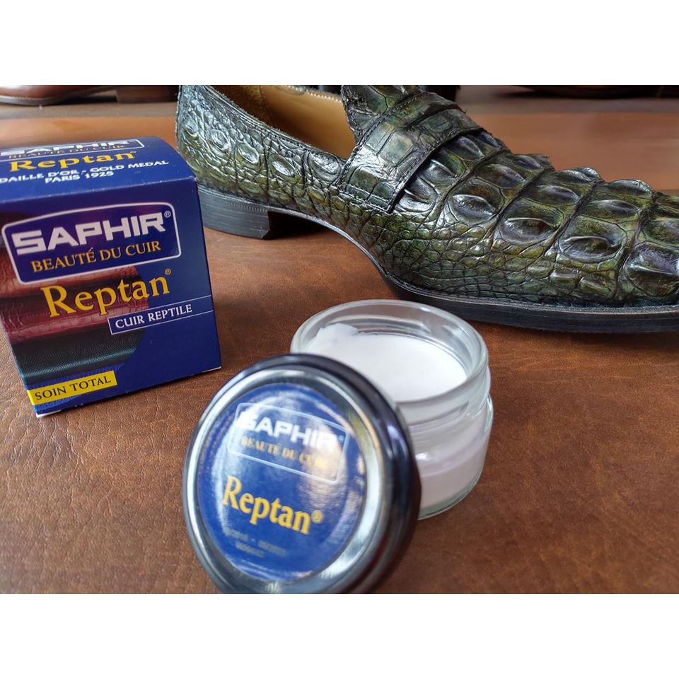Kem dưỡng da bò sát Saphir BDC Reptan (kèm khăn)