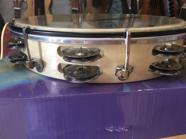 Trống Tambourine inox - Gõ bo - Trống lắc tay giá rẻ