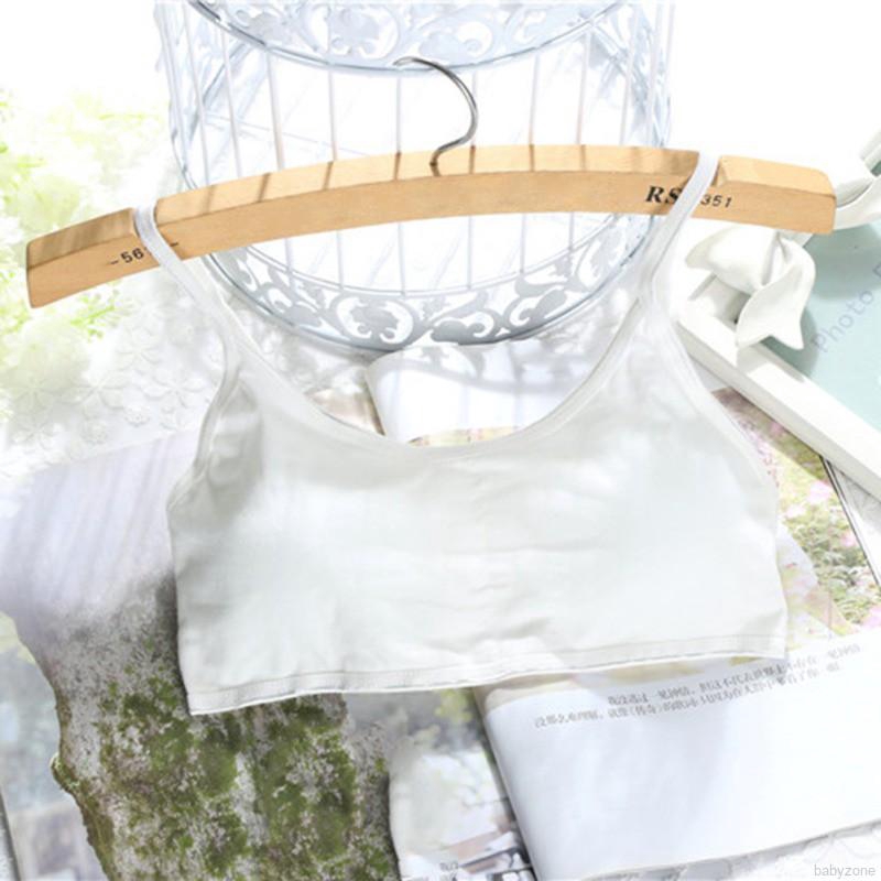 Áo lót cotton màu trơn đơn giản cho bé gái mới lớn