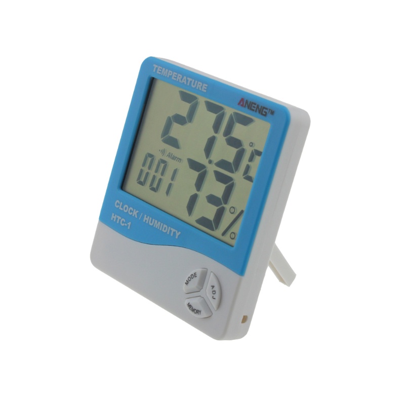 Đồng Hồ Báo Thức Kỹ Thuật Số Màn Hình Lcd Hiển Thị Nhiệt Độ Và Độ Ẩm