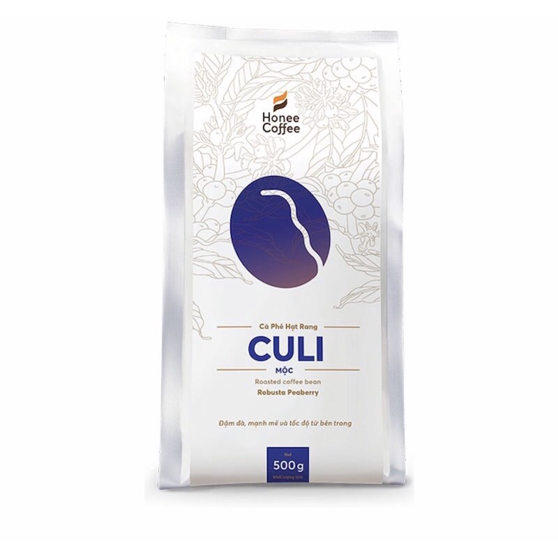 Cà Phê Hạt Rang Peaberry Culi Honee Coffee 500G