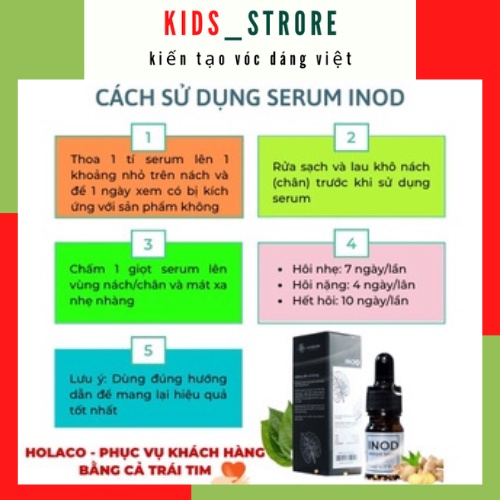 Serum Hôi Nách Inod Huyền Phi Hàng Chĩnh Hãng Che Tên Sản Phẩm