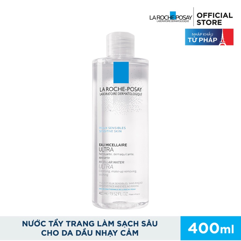 Bộ sản phẩm nước tẩy trang làm sạch sâu giàu khoáng dành cho da nhạy cảm La Roche Posay Micellar Water Ultra Sensitive S