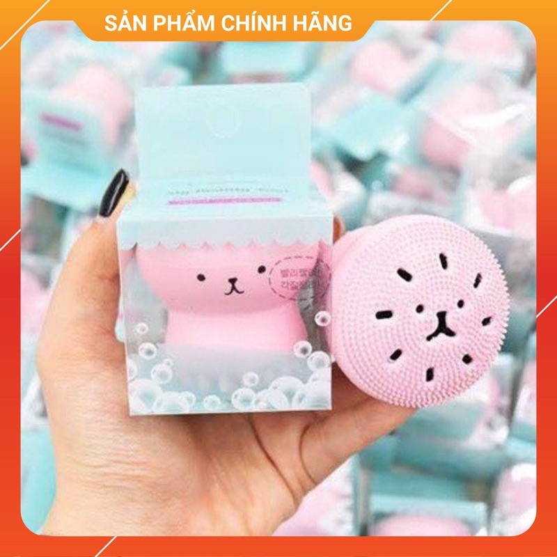 Bạch tuộc rửa mặt Hàn Quốc_Chất liệu silicon da sạch sâu, mềm mịn