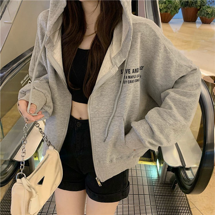 Áo Khoác Dáng Rộng Phong Cách Harajuku Hàn Quốc Cho Nữ Size S-2xl | BigBuy360 - bigbuy360.vn