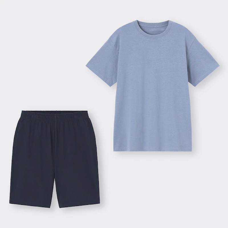Bộ quần áo nam cotton cộc trẻ trung, năng động của GU - Nhật