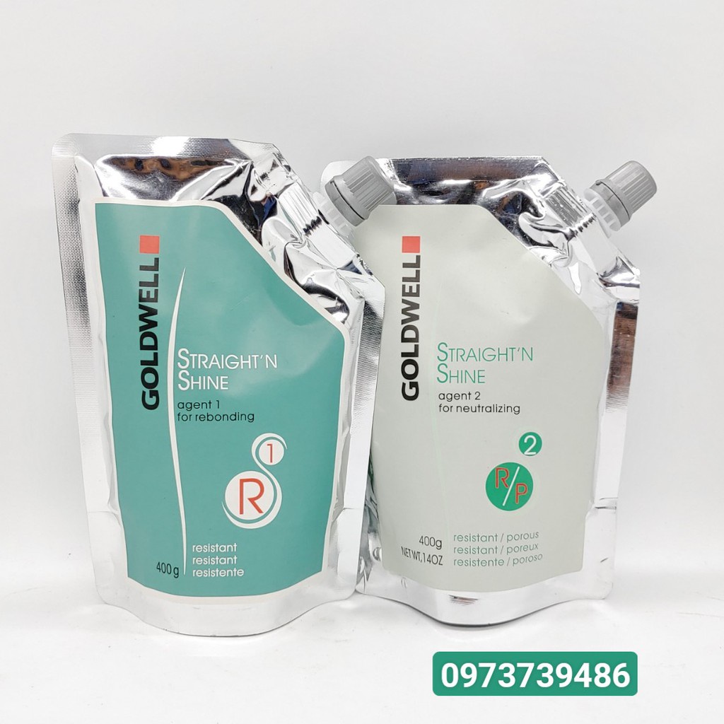 ▤[ Hàng Chuẩn Đẹp] Cặp Thuốc Uốn Ép Goldwell ( Túi 400ML * 2)