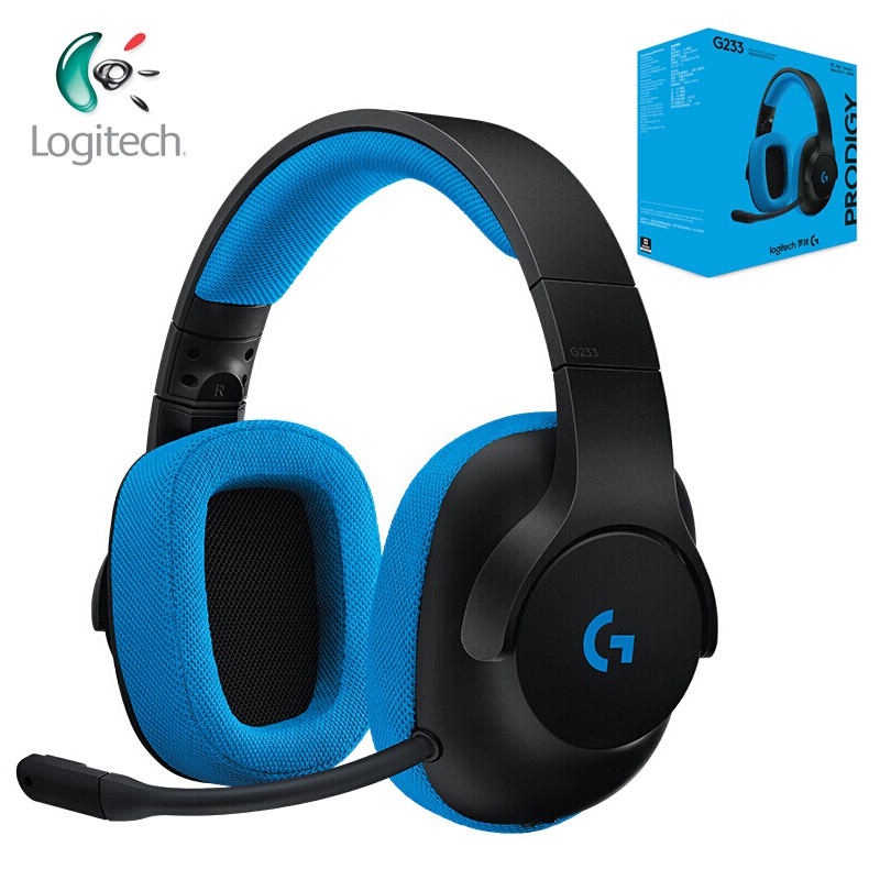 Bộ tai nghe kiểu chụp tai có micro Logitech G233 kiểu dáng thể thao cao cấp