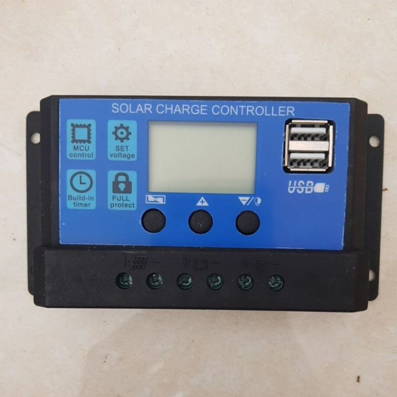 Bộ điều khiển sạc năng lượng mặt trời solar changer controller suoer 30A 12V 24V