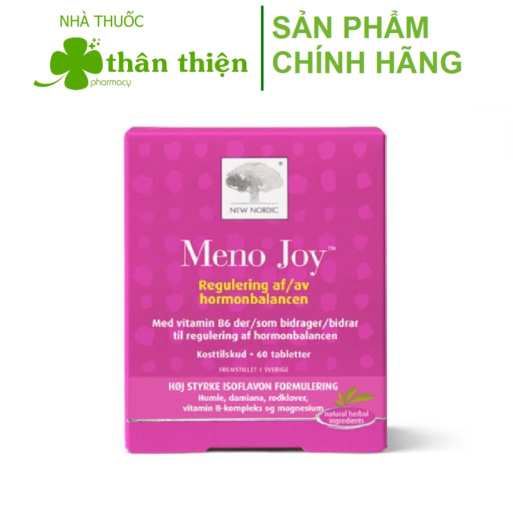 {Thụy Điển} MENOJOY – Hỗ trợ tăng cường nội tiết tố nữ, giảm dấu hiệu tiền mãn kinh (60 viên)