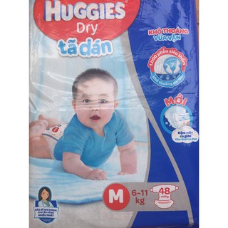 Tã, Bỉm Huggies dán size M48, L42.