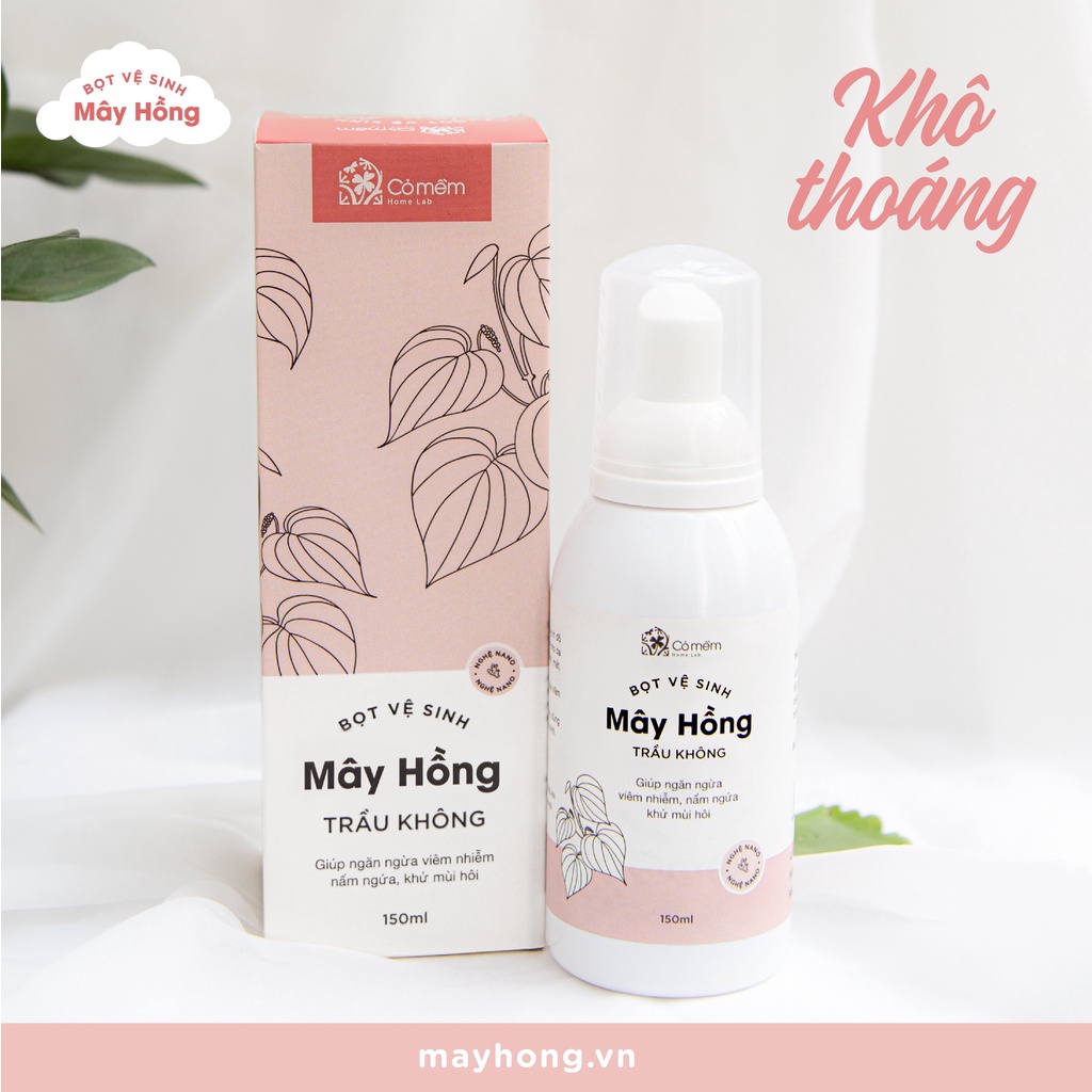 Bọt Vệ Sinh Phụ Nữ Mây Hồng Tinh Chất Trầu Không Cỏ Mềm 150ml